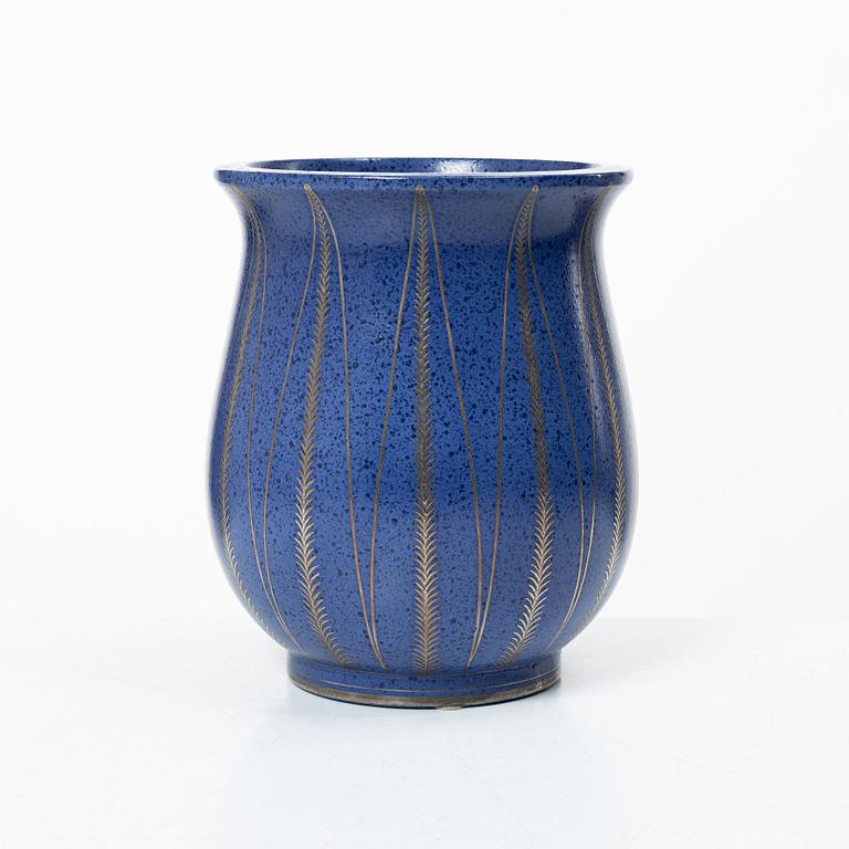Wilhelm Kåge, an "Argenta" stoneware vase, Gustavsberg 1935.