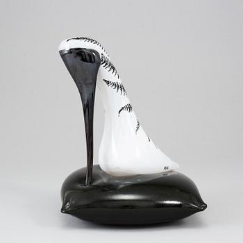 KJELL ENGMAN, a glass sculpture of a shoe, Kosta Boda, Sweden, Limited edition of 100 pcs.