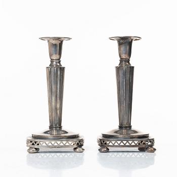 A pair of silver candlesticks, Tenn & Silver AB, Gothenburg, 1941.