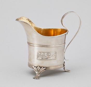 GRÄDDKANNA, silver, Bengt Walquist, Jönköping, 1816.