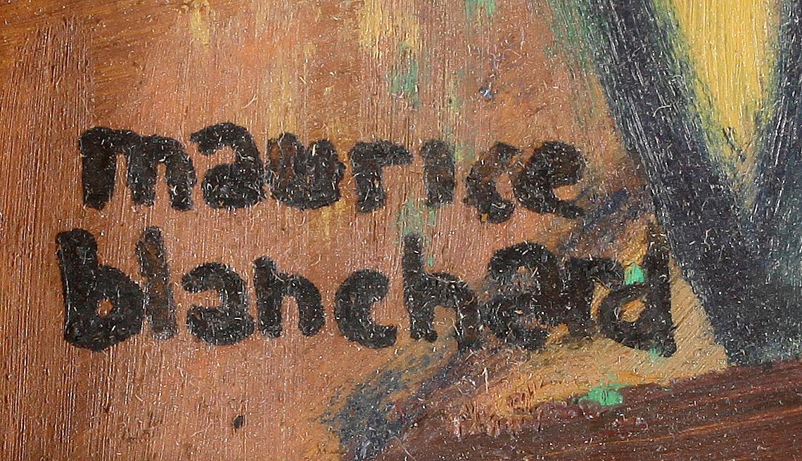MAURICE BLANCHARD, olja på pannå, signerad.