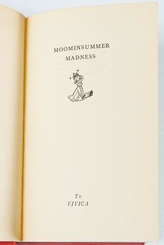 Tove Jansson, Bok 1 upplagan "Moominsummer Madness", Limited Ernest Benn London 1955.