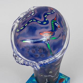 Ulrica Hydman-Vallien, a unique glass sculpture, Kosta Boda.