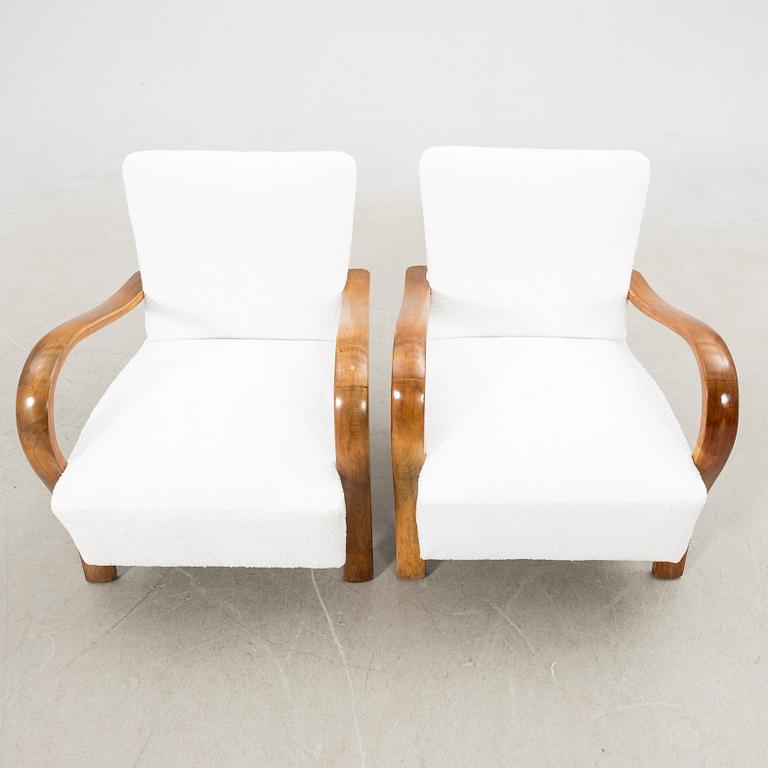 Fåtöljer, ett par, Art Deco, 1900-talets första hälft.