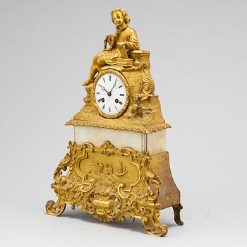 A mid 19th century table clock.