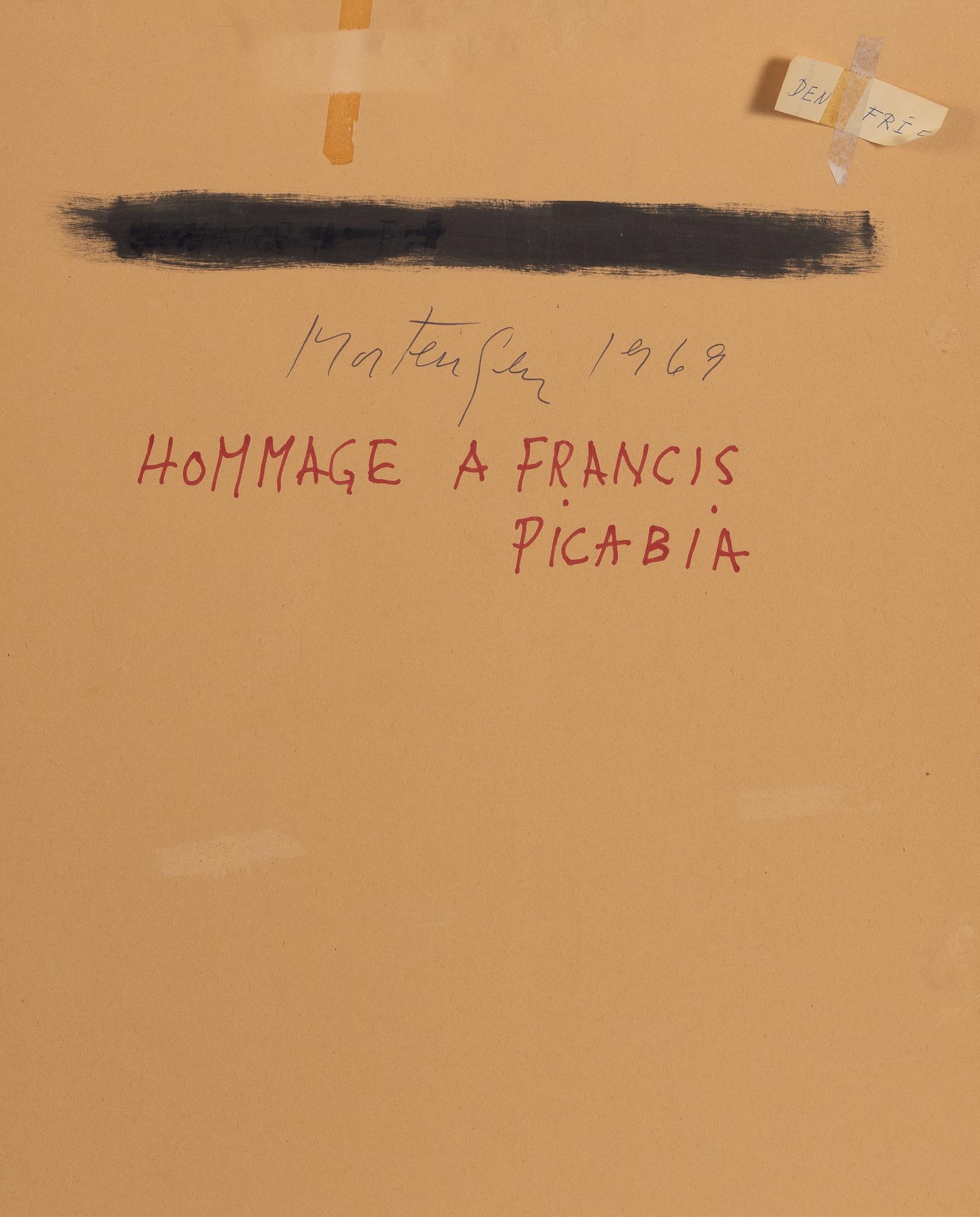 Richard Mortensen, "Hommage á Francis Picabia".