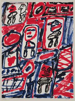431. Jean Dubuffet, "Site avec cinc personnages".