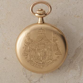 VACHERON & CONSTANTIN, Genève, pocket watch, 50 mm, Coat of arms from the Serbian Royal family Karadjordjevic,