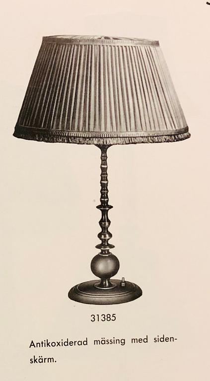 Bertil Brisborg, a table lamp, Nordiska Kompaniet, 1940's/50's.