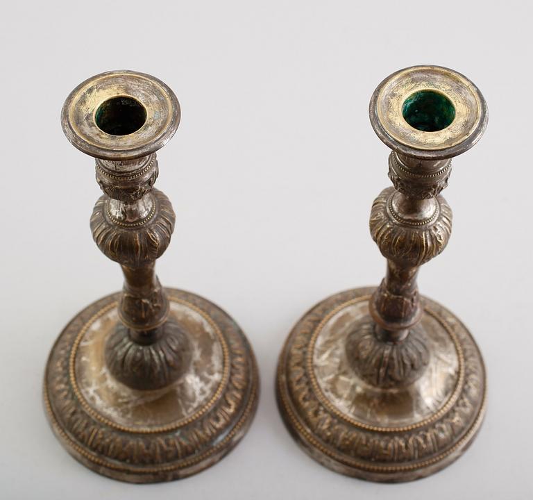 LJUSSTAKAR, 1 par, 1700-/1800-tal.