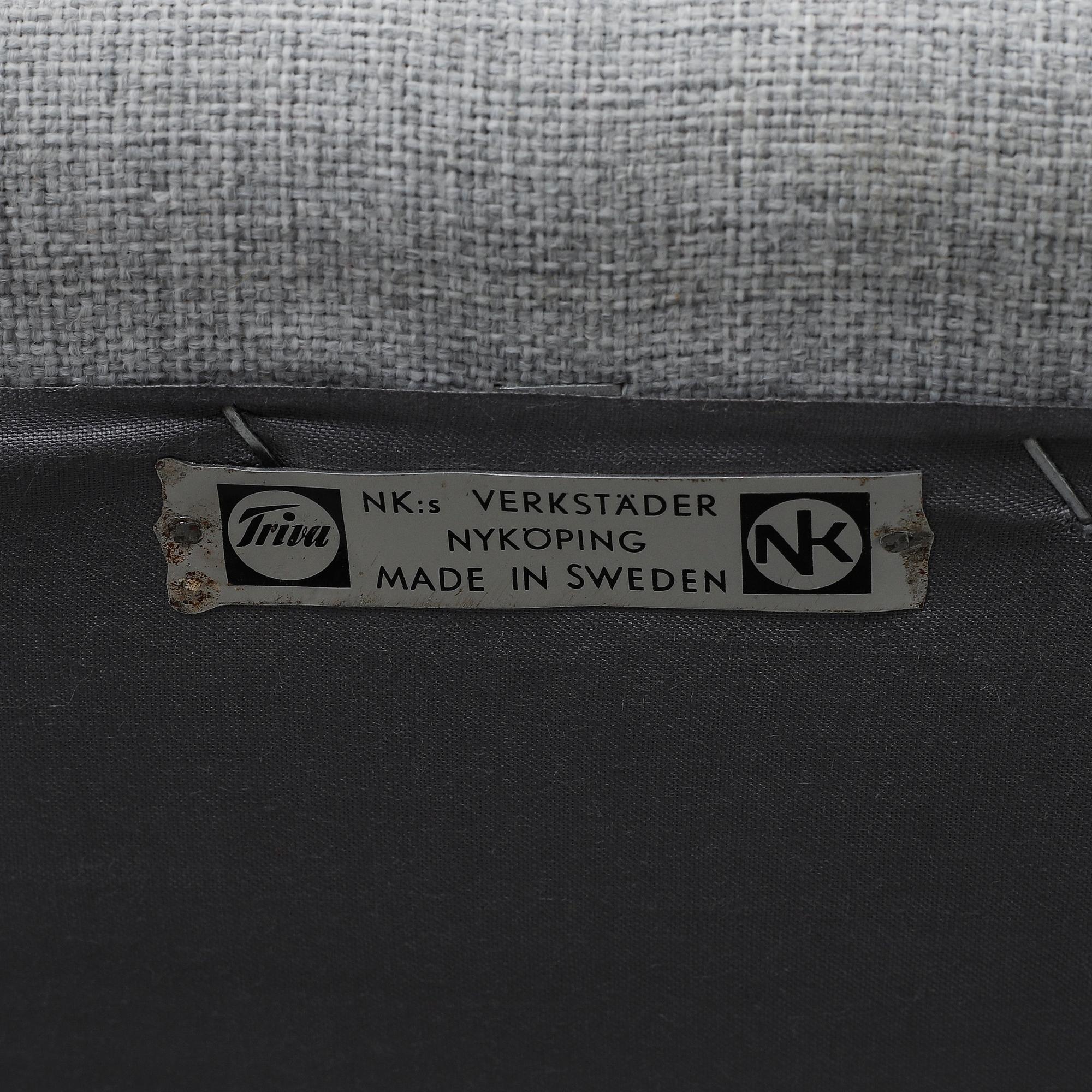 KERSTIN HÖRLIN-HOLMQUIST, soffa, "Lilla Paradiset", Triva, Nordiska Kompaniet formgiven 1958.