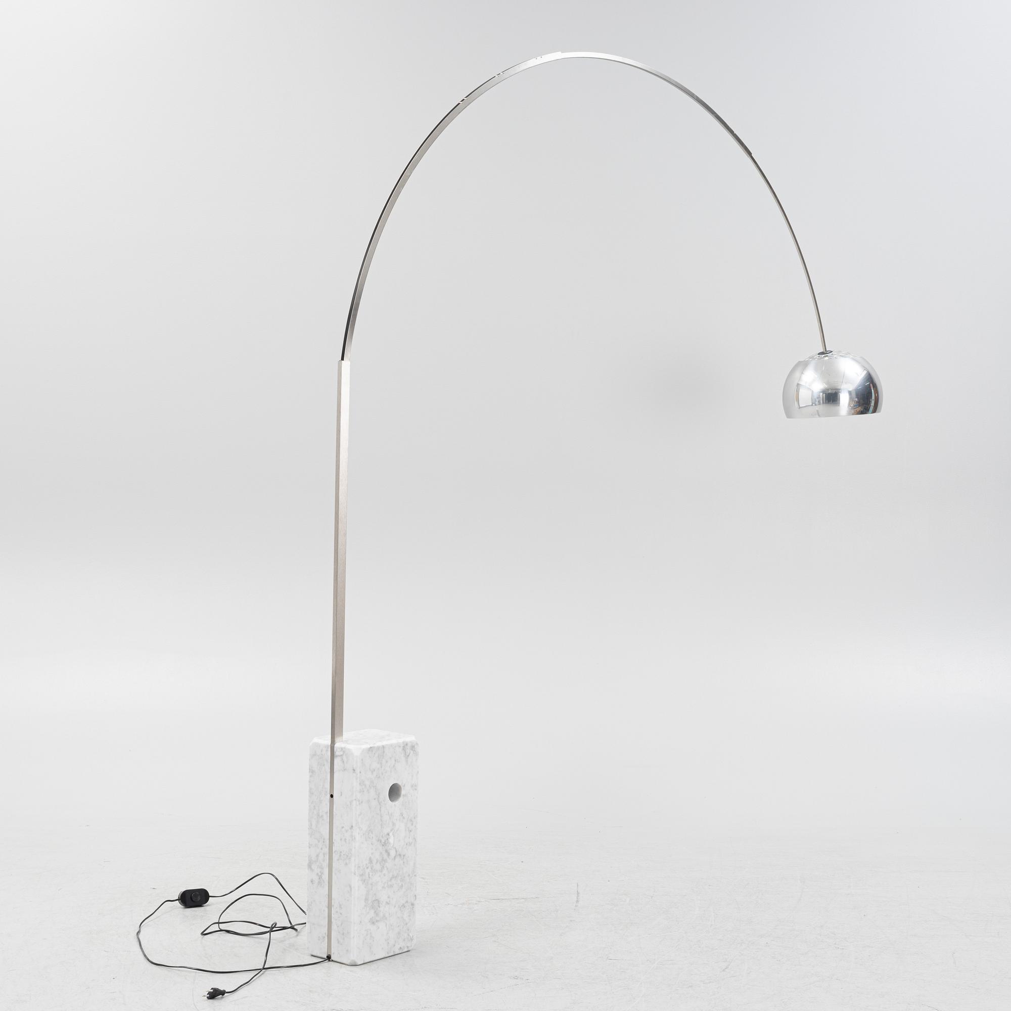 Achille & Pier Castiglioni, floor lamp, "Arco" for Flos, Italy, end of the 20th century.
