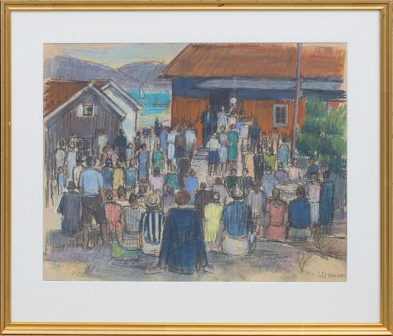 JOHAN JOHANSSON, pastel, signed.