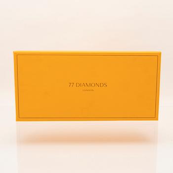 Ring solitär 18K vitguld med en rund briljantslipad diamant, 77 diamonds Birmingham, diamant med GIA Report.