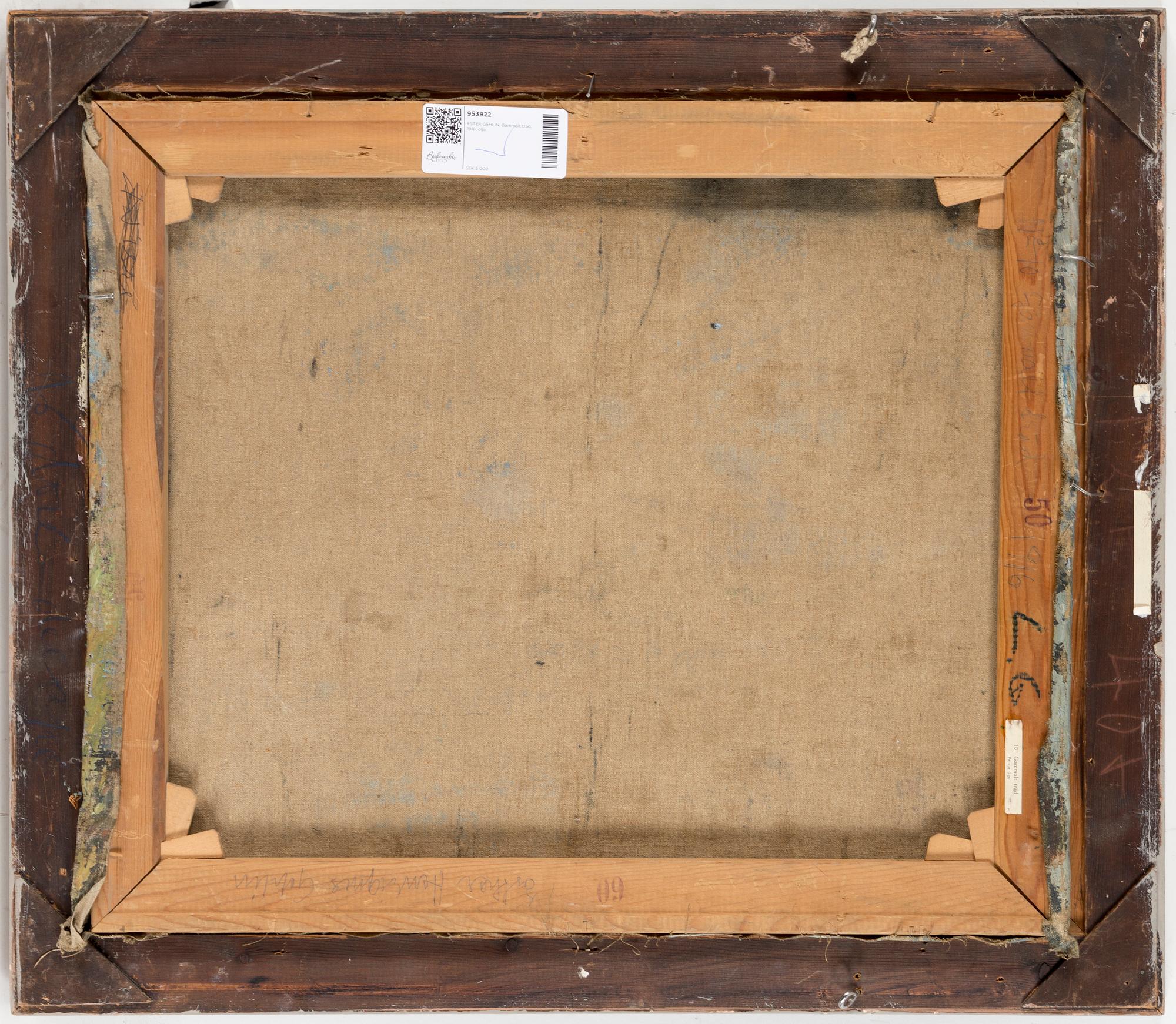 ESTER GEHLIN, Oil on canvas, signed.