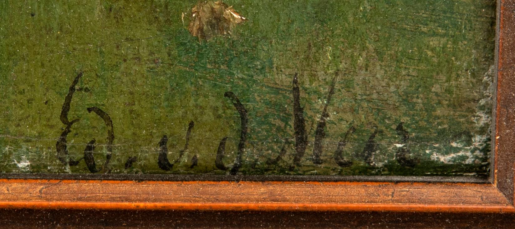 Edvard van der Meer, Skogsdunge med hus.