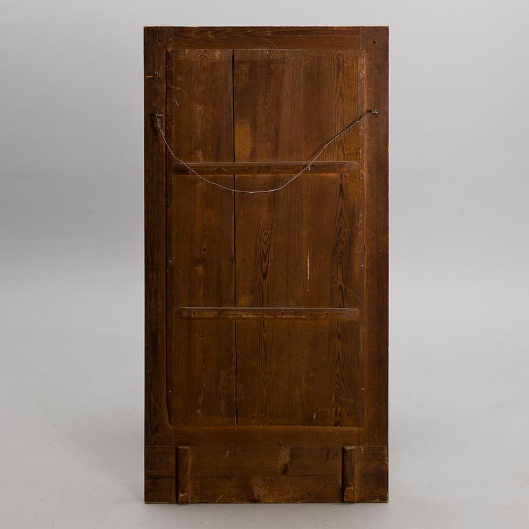 MIRROR AND CONSOLE TABLE, empire, mahogany, first half of the 19th century.