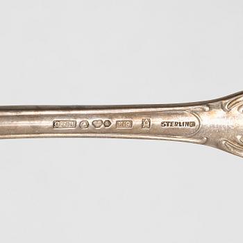 A Swedish silver cutlery set, "Prince Albert", GAB and CG Hallberg, Stockholm and Eskilstuna, 1950s-70s (66 pieces).