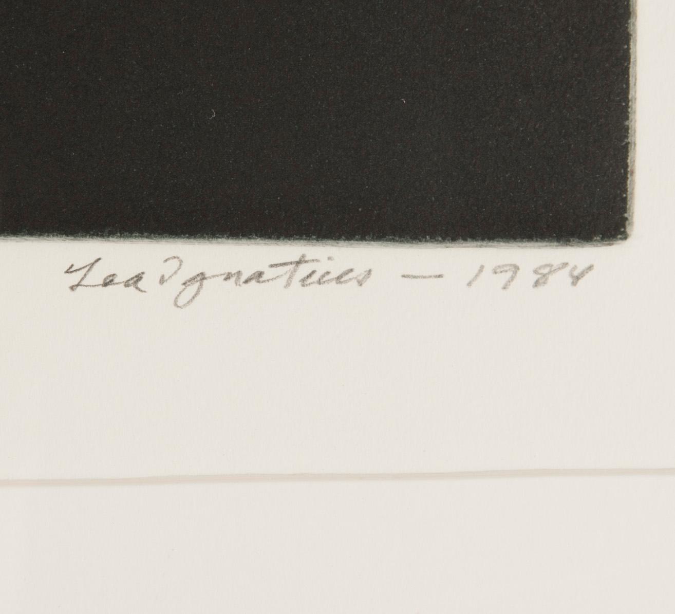 LEA IGNATIUS, akvatint, signerad och daterad 1984, numrerad 30/70.