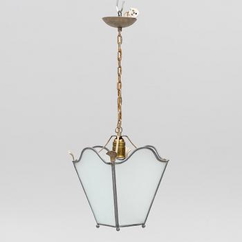 Harald Notini, pendant lamp, model no. 6297, Arvid Böhlmarks Lampfabrik, Swedish Grace 1920s-30s.