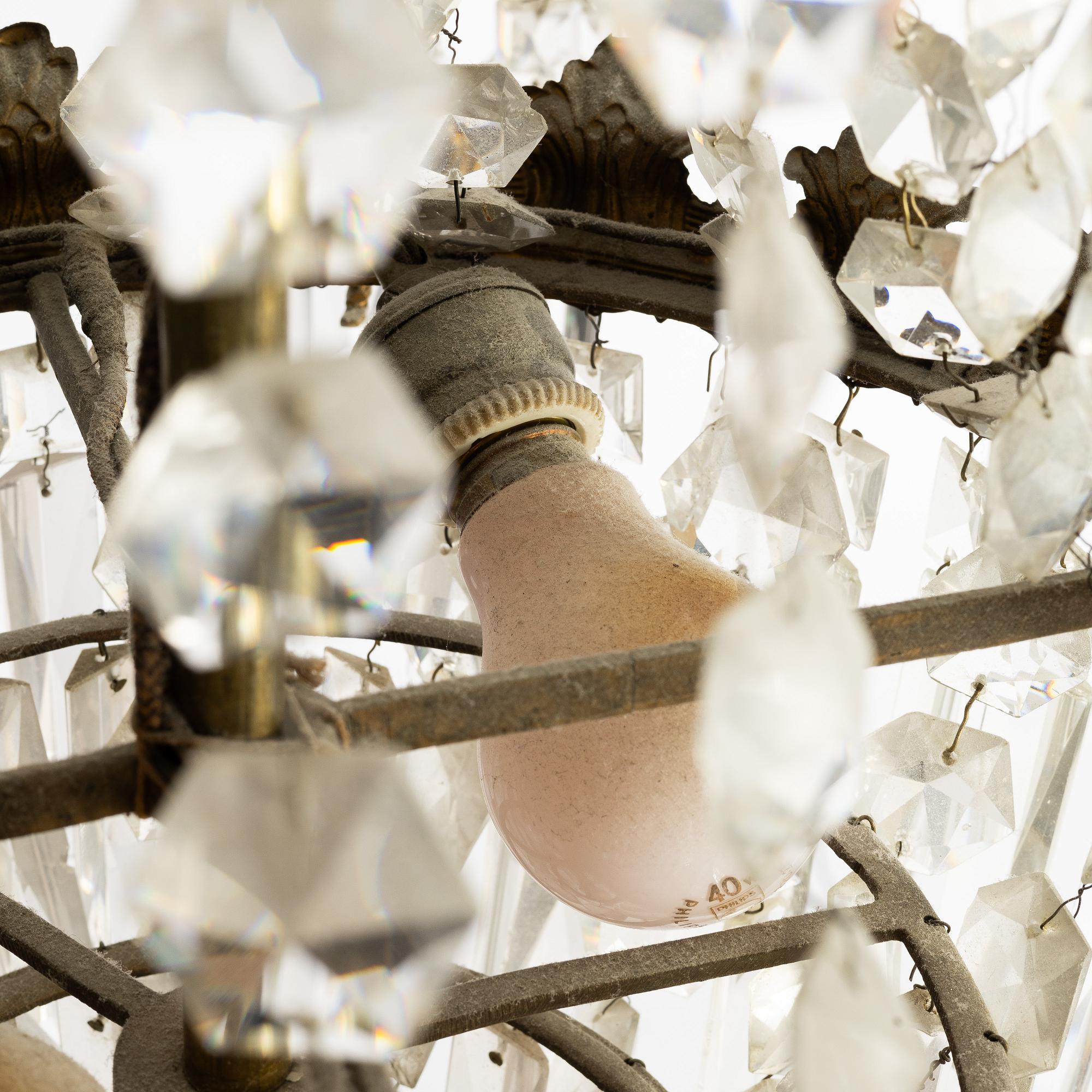 A chandelier, late 19th Century.