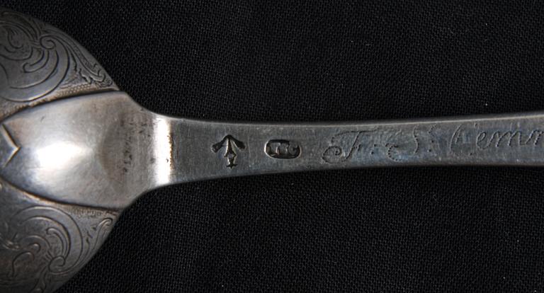 SKED, silver, okänd mästare, märkt 1735.