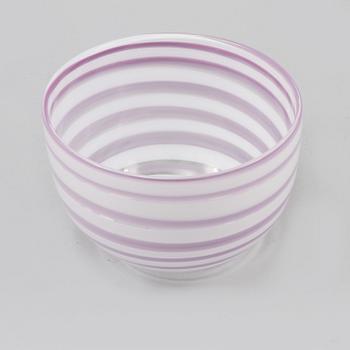 SKÅL, glas, Ingeborg Lundin, Orrefors, signerad och numrerad.