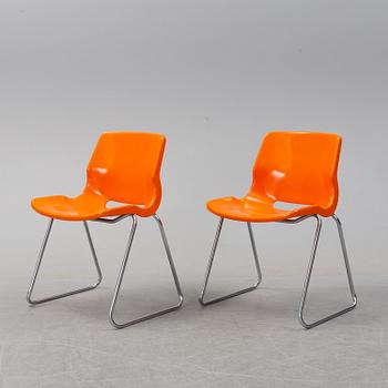 SVANTE SCHÖBLOM, stolar, 6 st, "Clipper", Overman, 1970-tal.