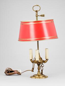 BORDSLAMPA, sk bouillottelampa, 1900-talets andra hälft.