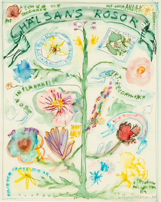 Gösta Werner, "Hälsans rosor".