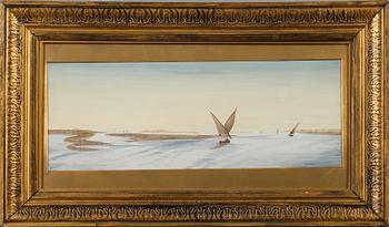 OKÄND KONSTNÄR, akvarell, monogramsignerad JB och daterad 1911.