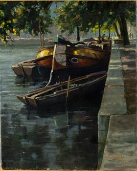 WIM HEINECKE, olja på duk, signerad.