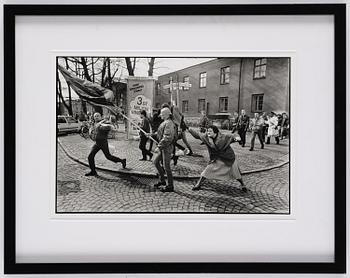 Hans Runesson, "Kvinnan med handväskan”, 1985.