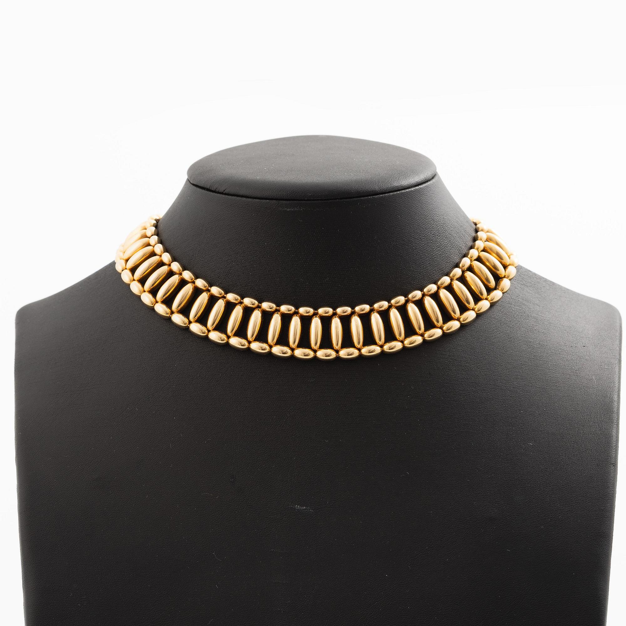 Hugo Strömdahl collier 18K guld.