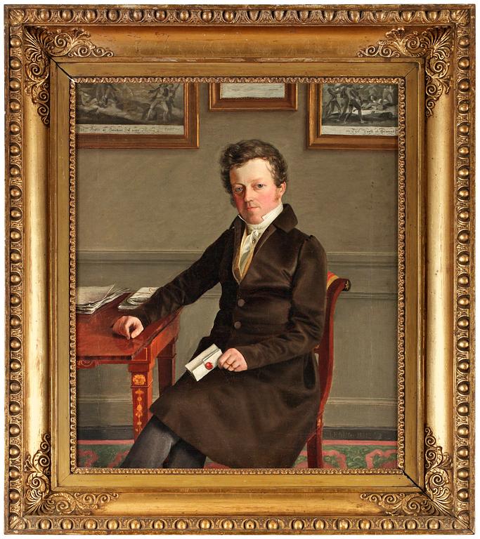 Johan Fredrik Möller, Porträtt föreställande "P Laadbye och makan Augusta Lauerwald".