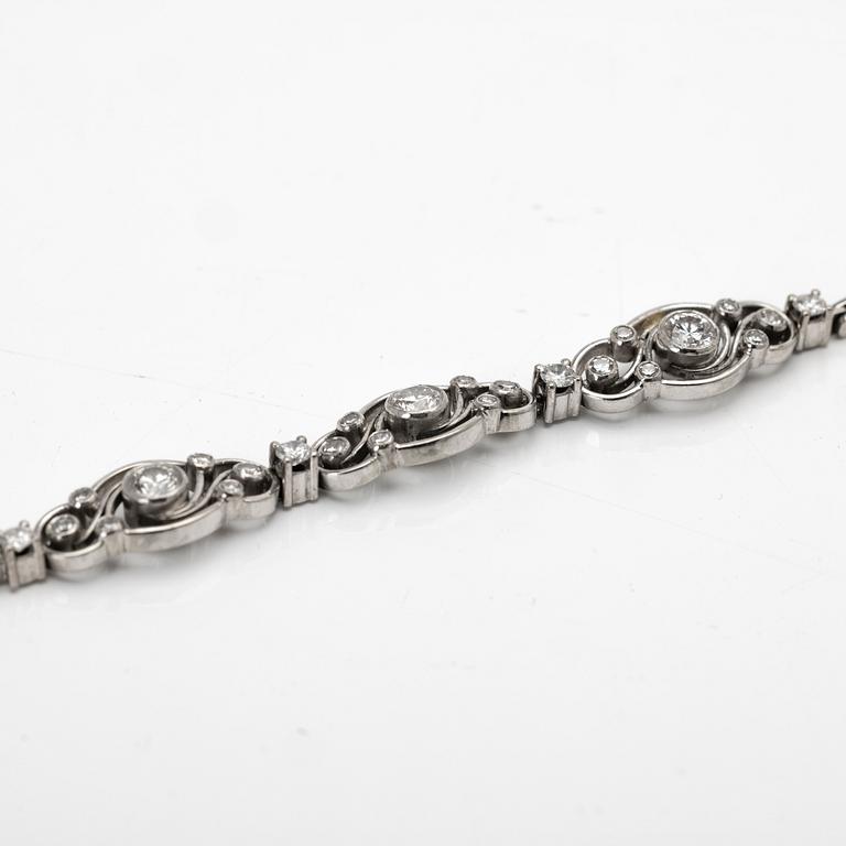Bracelet, 18K gold and diamonds, CGH, Stockholm, 1961.