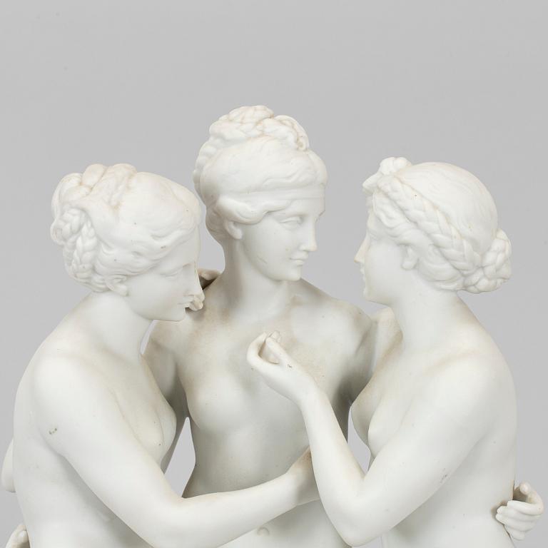 A porcelain figurine, Three Graces.