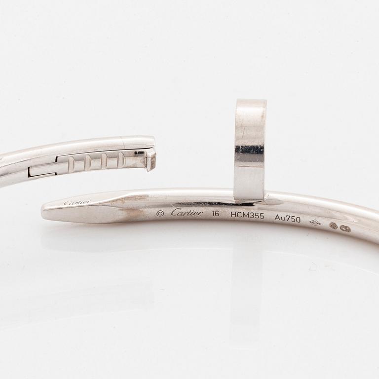 A Cartier "Juste en Clou" bracelet in 18K white gold.