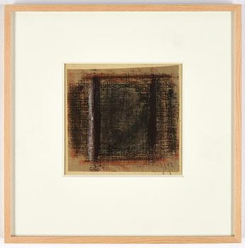 Eddie Figge, mixed media on laid down canvas, signed and dated 1960.