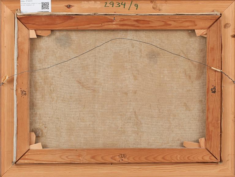 EDVARD WALLENQVIST, olja på duk, signerad.