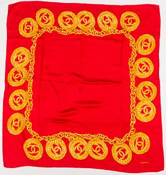 CHANEL Silk Scarf.