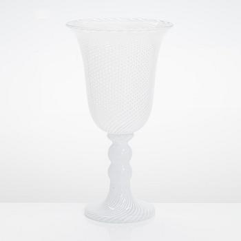 Heikki Orvola, pokal/vas, glas, signerad Heikki Orvola Nuutajärvi Iittala.