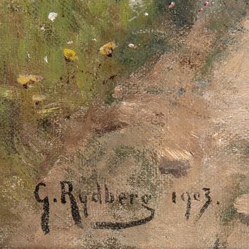 GUSTAF RYDBERG, oil on canvas, signed and dated 1903.