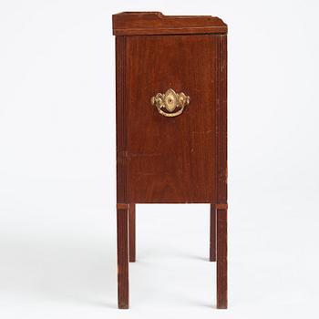 A late Gustavian small cabinet signed by Gren 1803.