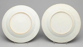 TALLRIKAR, 4 st, porslin, Kina, Qianlong (1736-95).