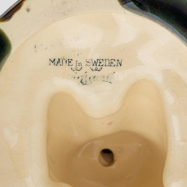 Two majolica beakers, Rörstrand, around the year 1900.