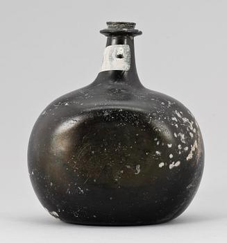FLASKA, glas, troligen Sverige sent 1600-tal.