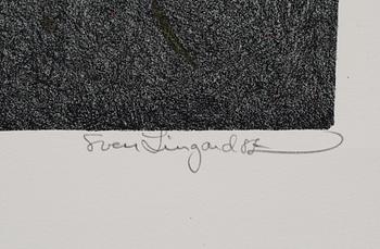 SVEN LINGARDSZ, färglitografi, diptyk, signerad och numrerad EA II/XXX.