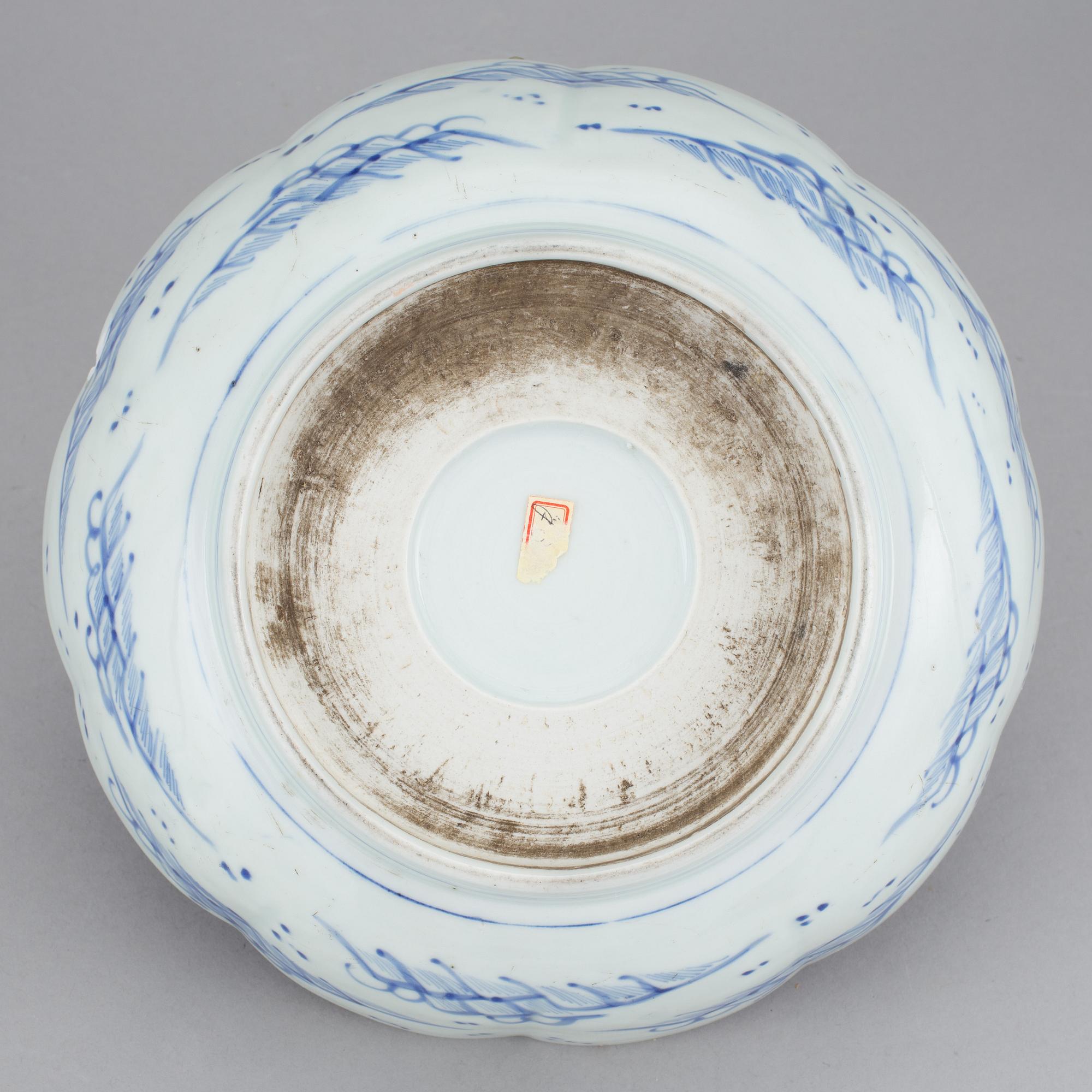 SKÅL, porslin, stor, Japan, omkring 1900.