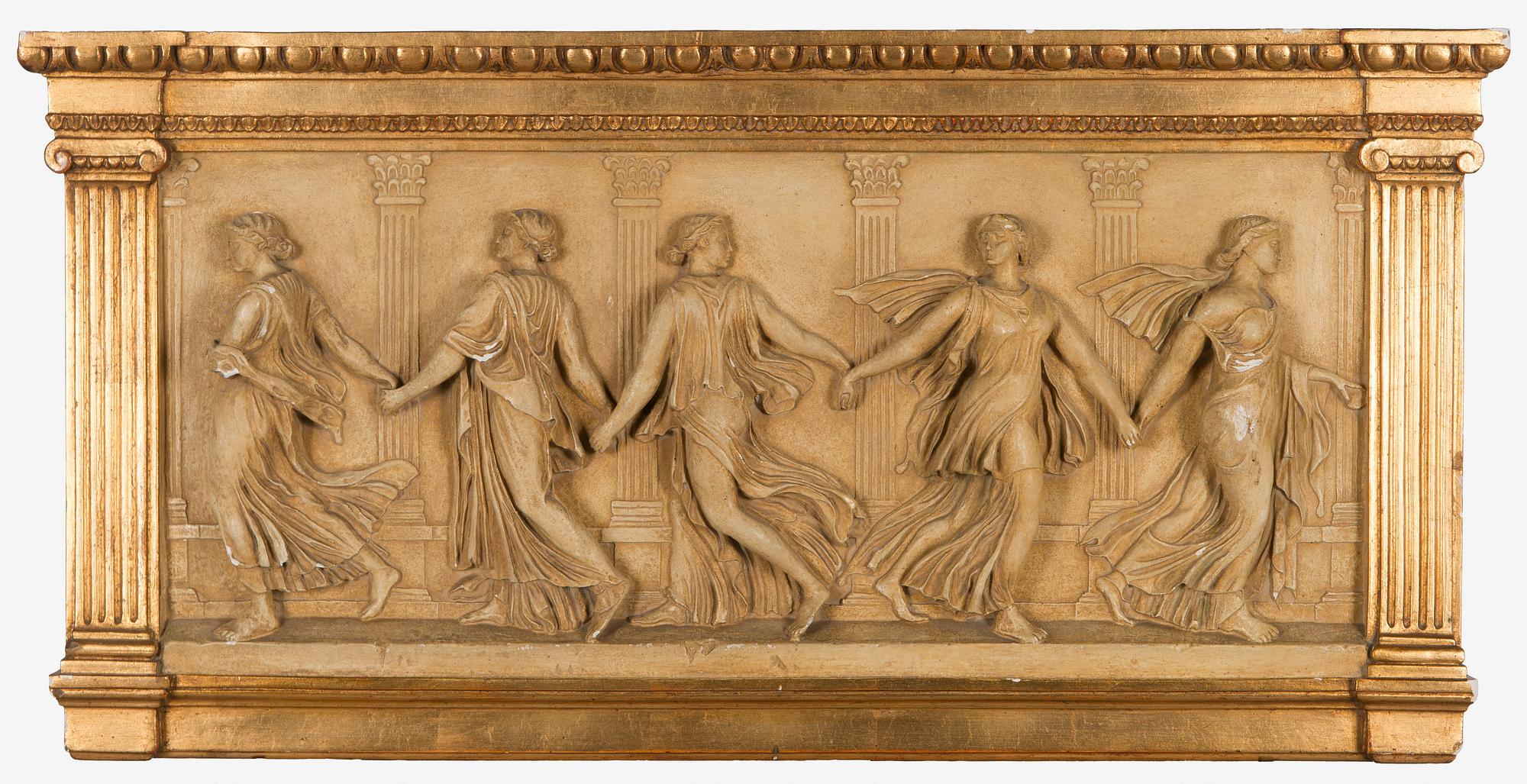 Kipsireliefi / frisi, 1900-luku, "Borghesen tanssijat".